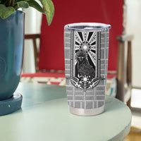 Mabuhay Philippines Festival Tumbler Cup Philippine Eagle Sun Three Stars Barong Pattern DT05 - Polynesian Pride