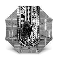 Mabuhay Philippines Festival Umbrella Philippine Eagle Sun Three Stars Barong Pattern DT05 One Size Folded 11.42 inch Opened Diameter 37.4 inch Gray - Polynesian Pride
