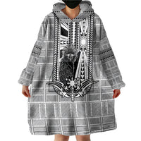 Mabuhay Philippines Festival Wearable Blanket Hoodie Philippine Eagle Sun Three Stars Barong Pattern DT05 - Polynesian Pride