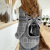 Mabuhay Philippines Festival Women Casual Shirt Philippine Eagle Sun Three Stars Barong Pattern DT05 - Polynesian Pride
