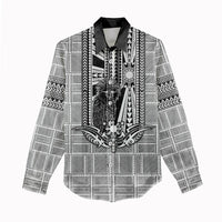 Mabuhay Philippines Festival Women Casual Shirt Philippine Eagle Sun Three Stars Barong Pattern DT05 - Polynesian Pride