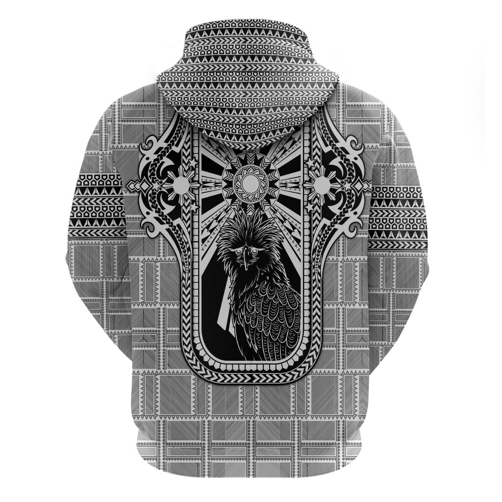 Mabuhay Philippines Festival Zip Hoodie Philippine Eagle Sun Three Stars Barong Pattern DT05 - Polynesian Pride