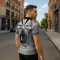Mabuhay Philippines Festival Zipper Polo Shirt Philippine Eagle Sun Three Stars Barong Pattern DT05 - Polynesian Pride