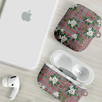 Red Binakol Motifs With Jasminum Sambac AirPods Case Mabuhay Philippines Festival DT05 - Polynesian Pride