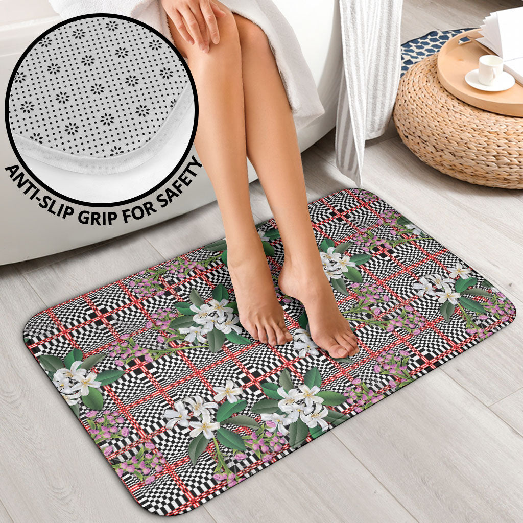 Red Binakol Motifs With Jasminum Sambac Bathroom Set Mabuhay Philippines Festival DT05 - Polynesian Pride