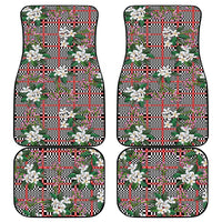 Red Binakol Motifs With Jasminum Sambac Car Mats Mabuhay Philippines Festival DT05 - Polynesian Pride