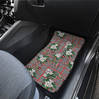 Red Binakol Motifs With Jasminum Sambac Car Mats Mabuhay Philippines Festival DT05 - Polynesian Pride