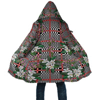 Red Binakol Motifs With Jasminum Sambac Cloak Mabuhay Philippines Festival DT05 Unisex Red - Polynesian Pride