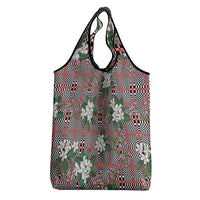 Red Binakol Motifs With Jasminum Sambac Grocery Bag Mabuhay Philippines Festival DT05 - Polynesian Pride