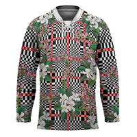 Red Binakol Motifs With Jasminum Sambac Hockey Jersey Mabuhay Philippines Festival DT05 Unisex Red - Polynesian Pride