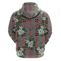 Red Binakol Motifs With Jasminum Sambac Hoodie Mabuhay Philippines Festival DT05 - Polynesian Pride