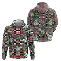 Red Binakol Motifs With Jasminum Sambac Hoodie Mabuhay Philippines Festival DT05 - Polynesian Pride