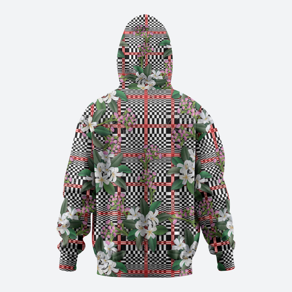 Red Binakol Motifs With Jasminum Sambac Hoodie Mabuhay Philippines Festival DT05 - Polynesian Pride