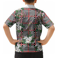 Red Binakol Motifs With Jasminum Sambac Kid Hawaiian Shirt Mabuhay Philippines Festival DT05 - Polynesian Pride