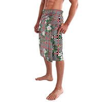Red Binakol Motifs With Jasminum Sambac Lavalava Mabuhay Philippines Festival DT05 - Polynesian Pride