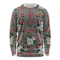 Red Binakol Motifs With Jasminum Sambac Long Sleeve Shirt Mabuhay Philippines Festival DT05 Unisex Red - Polynesian Pride