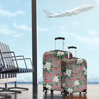 Red Binakol Motifs With Jasminum Sambac Luggage Cover Mabuhay Philippines Festival DT05 - Polynesian Pride