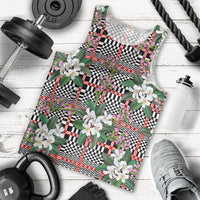 Red Binakol Motifs With Jasminum Sambac Men Tank Top Mabuhay Philippines Festival DT05 - Polynesian Pride