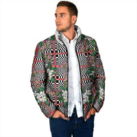 Red Binakol Motifs With Jasminum Sambac Padded Jacket Mabuhay Philippines Festival DT05 - Polynesian Pride