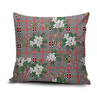 Red Binakol Motifs With Jasminum Sambac Pillow Cover Mabuhay Philippines Festival DT05 Red - Polynesian Pride