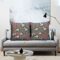 Red Binakol Motifs With Jasminum Sambac Pillow Cover Mabuhay Philippines Festival DT05 - Polynesian Pride