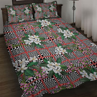 Red Binakol Motifs With Jasminum Sambac Quilt Bed Set Mabuhay Philippines Festival DT05 Red - Polynesian Pride