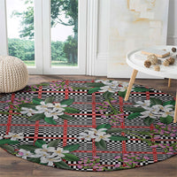 Red Binakol Motifs With Jasminum Sambac Round Carpet Mabuhay Philippines Festival DT05 - Polynesian Pride