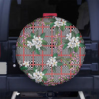 Red Binakol Motifs With Jasminum Sambac Spare Tire Cover Mabuhay Philippines Festival DT05 No hole Red - Polynesian Pride