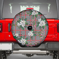 Red Binakol Motifs With Jasminum Sambac Spare Tire Cover Mabuhay Philippines Festival DT05 - Polynesian Pride