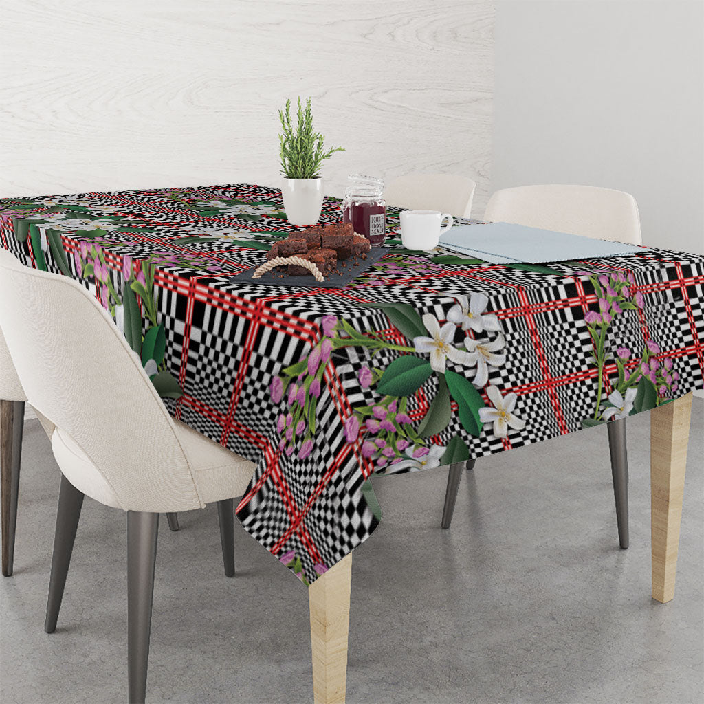 Red Binakol Motifs With Jasminum Sambac Tablecloth Mabuhay Philippines Festival DT05 - Polynesian Pride
