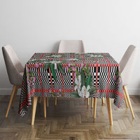 Red Binakol Motifs With Jasminum Sambac Tablecloth Mabuhay Philippines Festival DT05 - Polynesian Pride