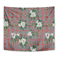 Red Binakol Motifs With Jasminum Sambac Tapestry Mabuhay Philippines Festival DT05 - Polynesian Pride