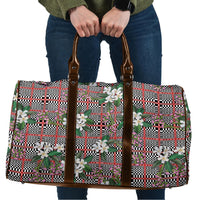 Red Binakol Motifs With Jasminum Sambac Travel Bag Mabuhay Philippines Festival DT05 Red - Polynesian Pride