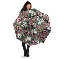 Red Binakol Motifs With Jasminum Sambac Umbrella Mabuhay Philippines Festival DT05 - Polynesian Pride