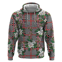 Red Binakol Motifs With Jasminum Sambac Zip Hoodie Mabuhay Philippines Festival DT05 Pullover Hoodie Red - Polynesian Pride