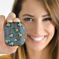 Blue Binakol Motifs With Jasminum Sambac AirPods Case Mabuhay Philippines Festival DT05 - Polynesian Pride