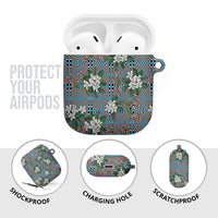 Blue Binakol Motifs With Jasminum Sambac AirPods Case Mabuhay Philippines Festival DT05 - Polynesian Pride