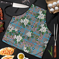 Blue Binakol Motifs With Jasminum Sambac Apron Mabuhay Philippines Festival DT05 Blue - Polynesian Pride