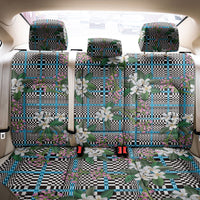 Blue Binakol Motifs With Jasminum Sambac Back Car Seat Cover Mabuhay Philippines Festival DT05 - Polynesian Pride
