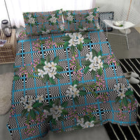 Blue Binakol Motifs With Jasminum Sambac Bedding Set Mabuhay Philippines Festival DT05 - Polynesian Pride