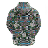 Blue Binakol Motifs With Jasminum Sambac Hoodie Mabuhay Philippines Festival DT05 - Polynesian Pride