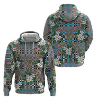 Blue Binakol Motifs With Jasminum Sambac Hoodie Mabuhay Philippines Festival DT05 - Polynesian Pride