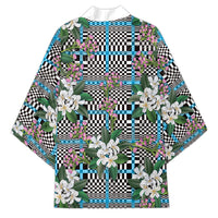 Blue Binakol Motifs With Jasminum Sambac Kimono Mabuhay Philippines Festival DT05 - Polynesian Pride