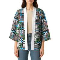 Blue Binakol Motifs With Jasminum Sambac Kimono Mabuhay Philippines Festival DT05 - Polynesian Pride
