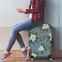 Blue Binakol Motifs With Jasminum Sambac Luggage Cover Mabuhay Philippines Festival DT05 - Polynesian Pride