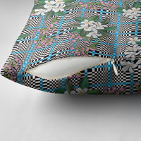 Blue Binakol Motifs With Jasminum Sambac Pillow Cover Mabuhay Philippines Festival DT05 - Polynesian Pride