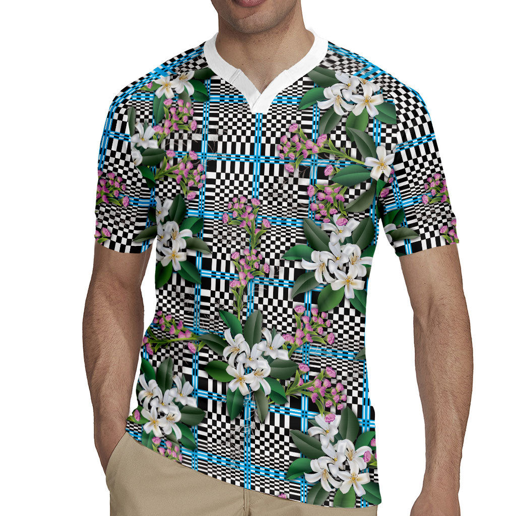 Blue Binakol Motifs With Jasminum Sambac Rugby Jersey Mabuhay Philippines Festival DT05 - Polynesian Pride
