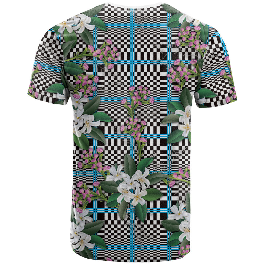 Blue Binakol Motifs With Jasminum Sambac T Shirt Mabuhay Philippines Festival DT05 - Polynesian Pride