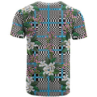 Blue Binakol Motifs With Jasminum Sambac T Shirt Mabuhay Philippines Festival DT05 - Polynesian Pride