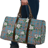 Blue Binakol Motifs With Jasminum Sambac Travel Bag Mabuhay Philippines Festival DT05 - Polynesian Pride